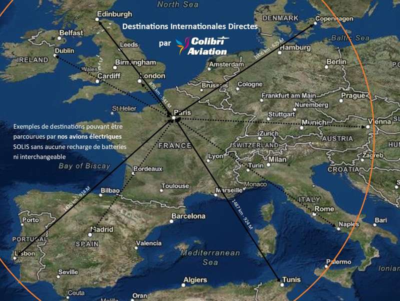 distance Europe - Colibri Aviation